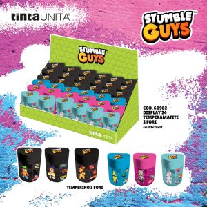 TEMPERINO 3 FORI STUMBLE GUYS TINTA UNITA