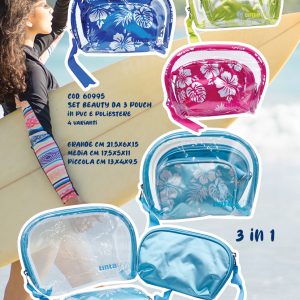 SET BEAUTY 3 POUCH T.U. VINTAGE