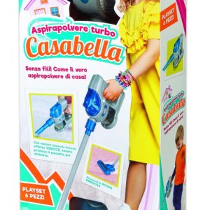 ASPIRAPOLVERE TURBO CASABELLA PLAYSET 6 PEZZI RONCHI SUPERTOYS